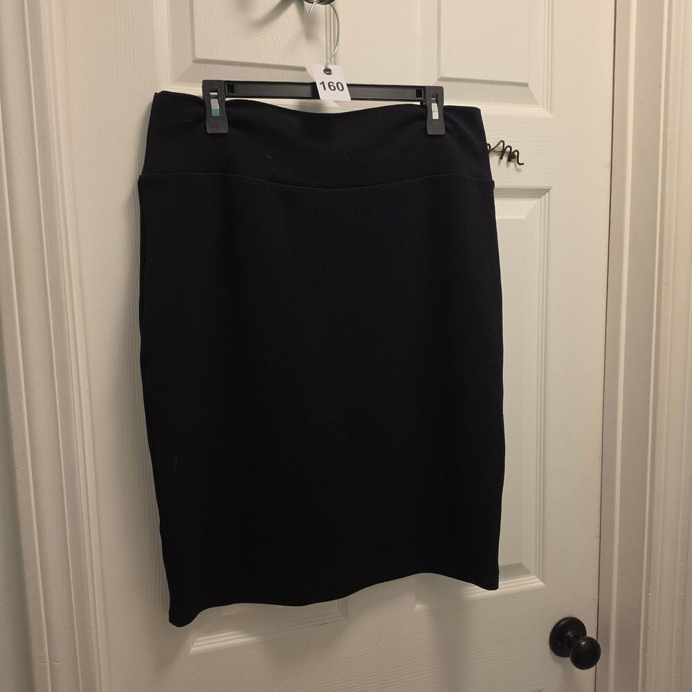 3X Lularoe Cassie Pencil Skirt Solid Black